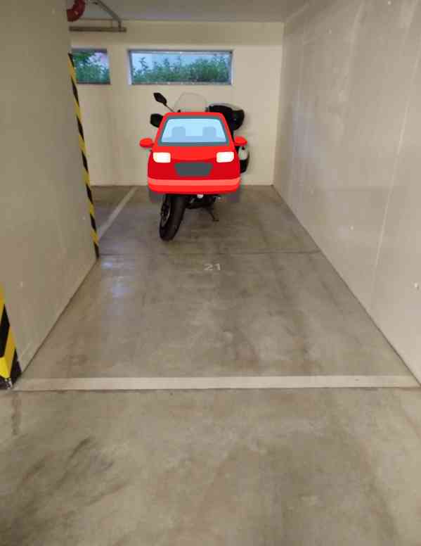 pronájem 1/2 garážového stání 6 m² Brno Žebětín Křepelčí - foto 1