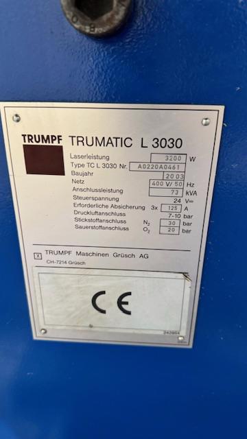 Laser TRUMPF TCL3030 rv.03 3200W-100% funkční-sleva-ihned - foto 6