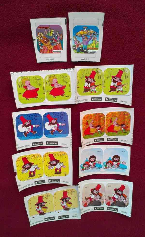 Nálepky z jogurtu - Olmíci a jiné - foto 2