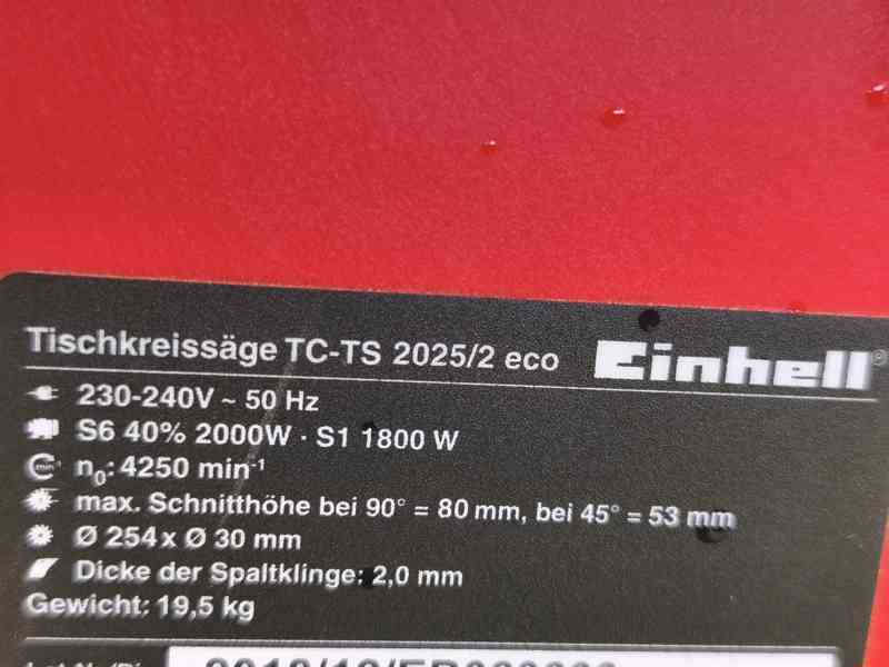 Prodám stolní kotoučovou pilu Einhell TC-TS 2025 eco -2000 W - foto 8