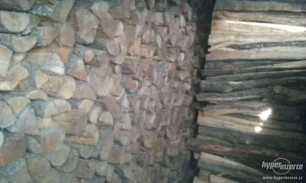 Prodám suché palivové dřevo naštípané pod střechou uložené - foto 1