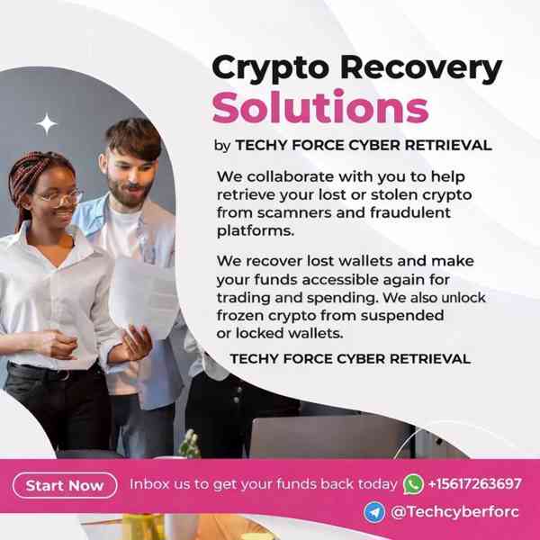 CRYPTO RECOVERY WITH TECHY FORCE CYBER RETRIEVAL