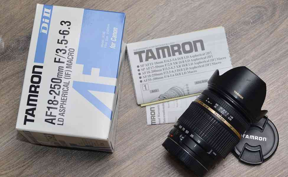 pro Canon - Tamron AF 18-250mm F/3,5-6,3 DiII - foto 3
