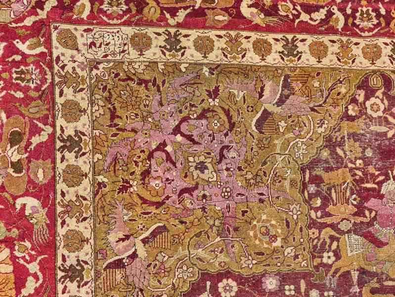 Sběratelský starožitný koberec Tabriz z 18. století - foto 5