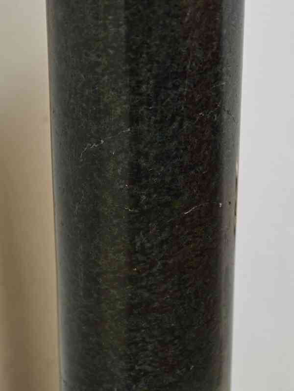 Mramorový sloup/ podstavec 19. století zelený mramor - foto 4