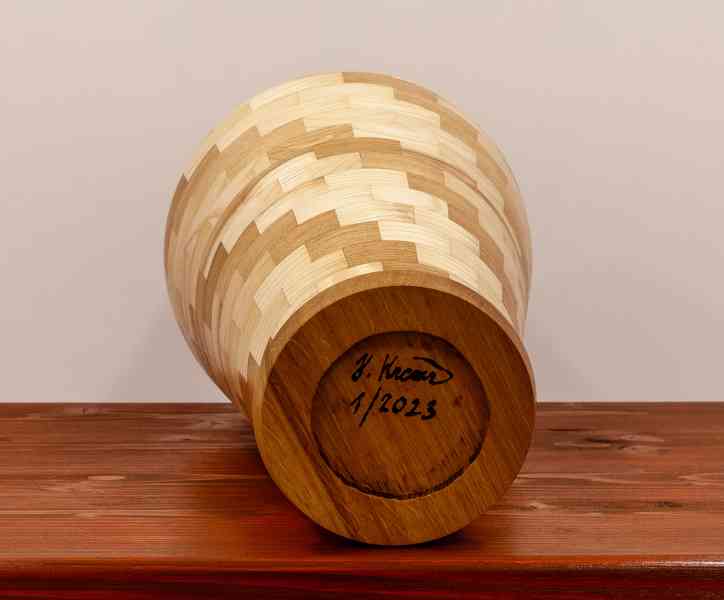 Dřevěná Segmentová váza 56cm - foto 4
