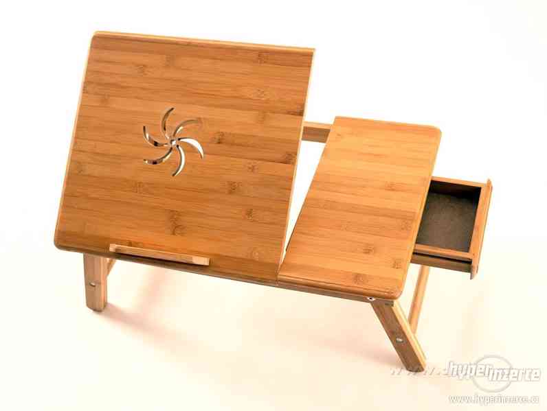 Bambusový stolek pod notebook - foto 1