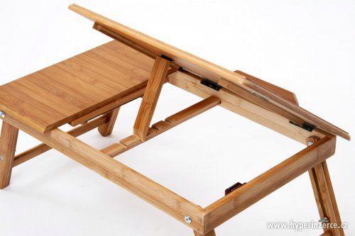 Bambusový stolek pod notebook - foto 3