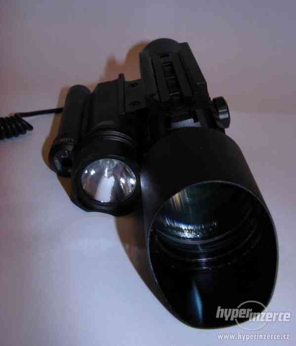 Puškohled krátký s laserem a baterkou  3-10x42 - foto 3