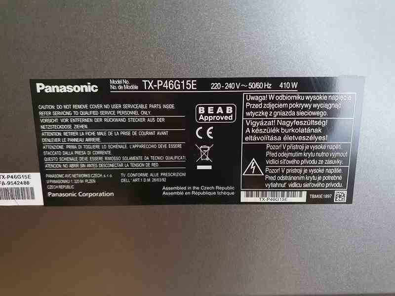 Panasonic TV Plazma NeoPDP TX P46G15E, 46"( 116 cm) - foto 3