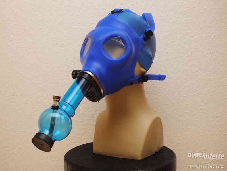 Silikonova plynova maska ( modrá s čepicí ) - foto 6