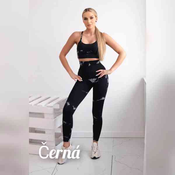 FITNESS SOUPRAVA TOP + PUSH UP LEGÍNY - foto 5