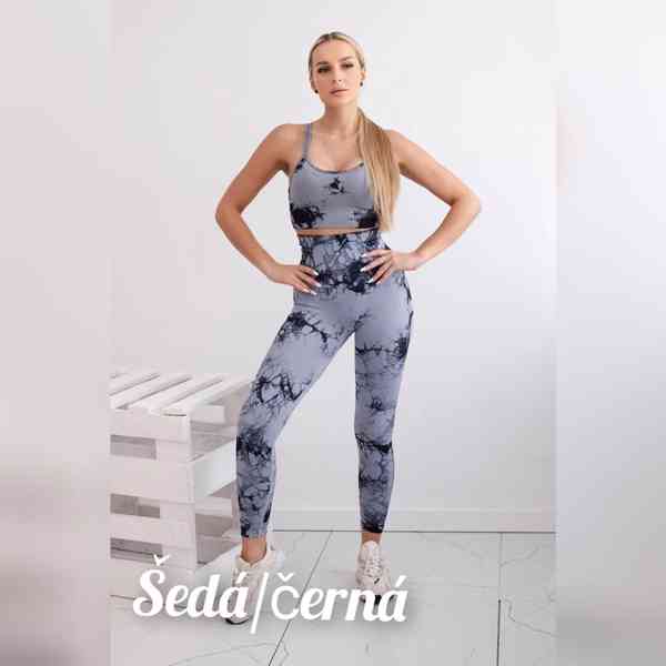 FITNESS SOUPRAVA TOP + PUSH UP LEGÍNY - foto 7