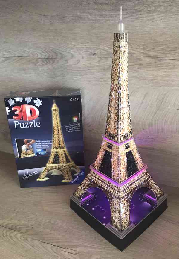 Ravensburger 3D puzzle svítící Eiffelova věž - foto 5