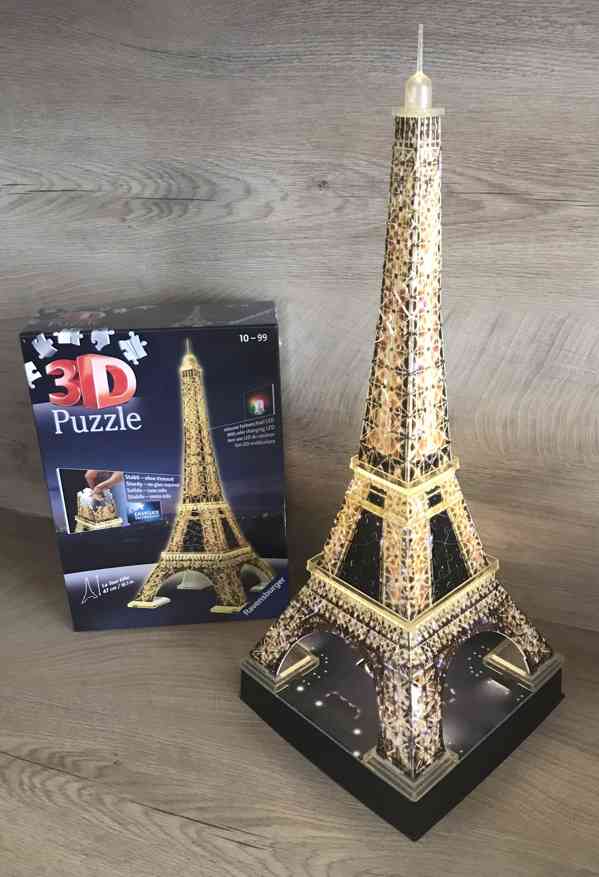 Ravensburger 3D puzzle svítící Eiffelova věž - foto 1
