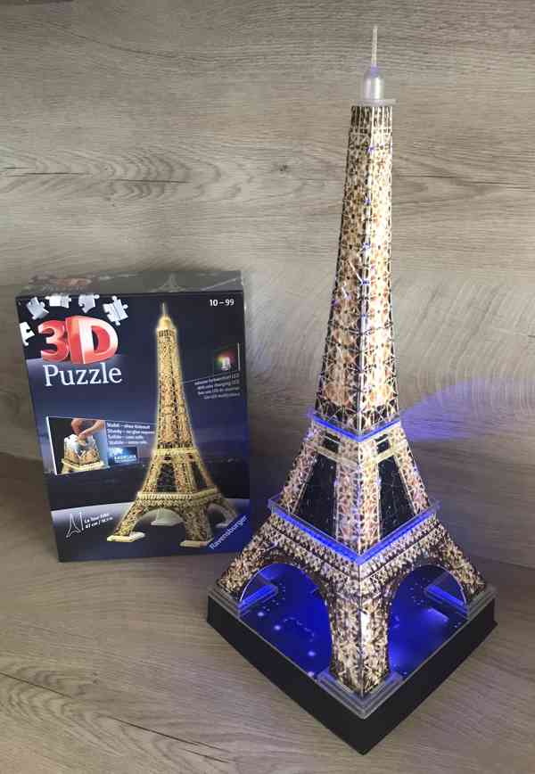 Ravensburger 3D puzzle svítící Eiffelova věž - foto 6