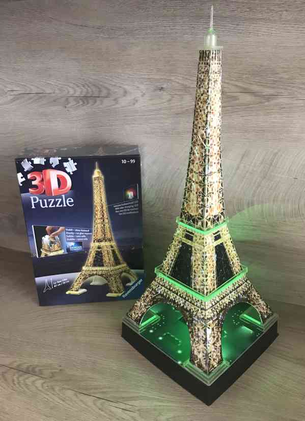 Ravensburger 3D puzzle svítící Eiffelova věž - foto 3