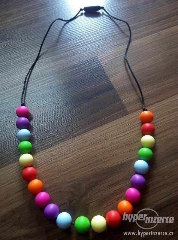 Silikonový náhrdelník barevný - foto 1