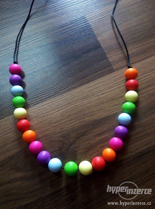 Silikonový náhrdelník barevný - foto 2