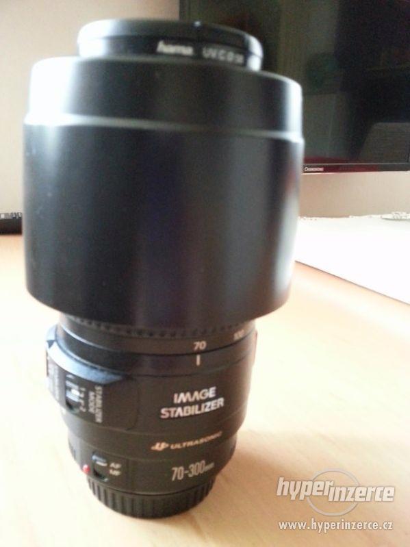 Prodám objektiv Canon 70-300 Ultrasonic - foto 1