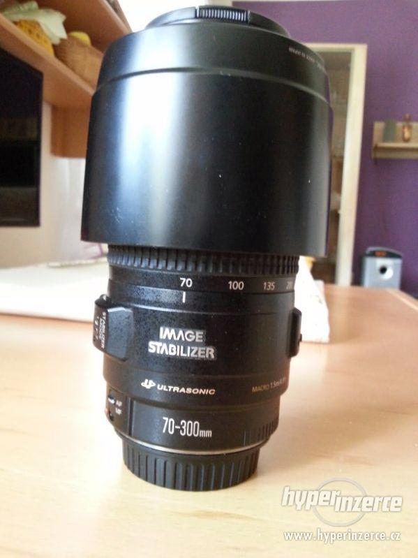 Prodám objektiv Canon 70-300 Ultrasonic - foto 2