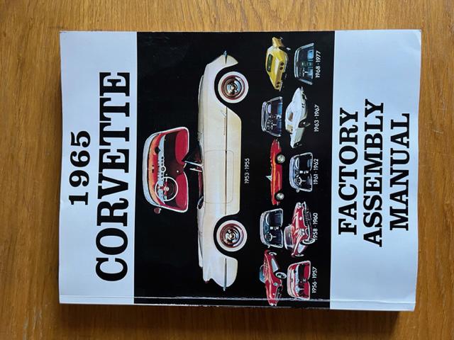 Corvette C2  1965 Factory Assembly Manual
