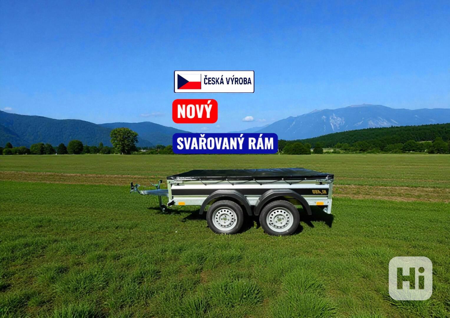 Přívěsný vozík 2,35m x 1,30, 2x náprava, DPH - foto 1