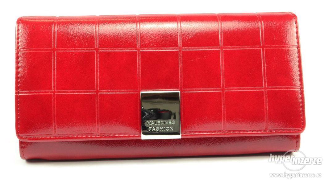 Červená peněženka kožená dámská - foto 5