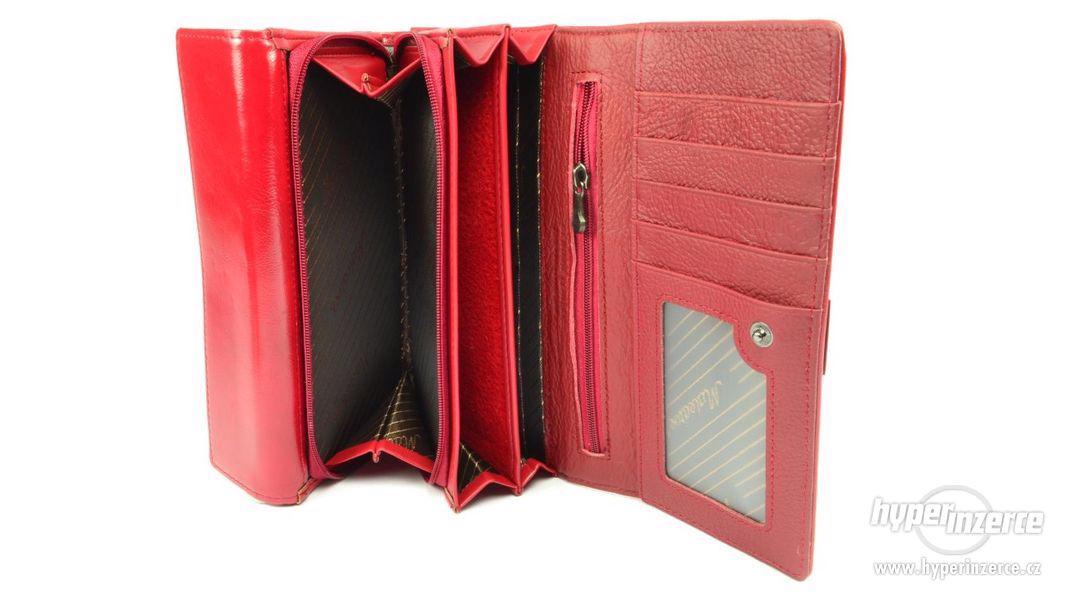 Červená peněženka kožená dámská - foto 8