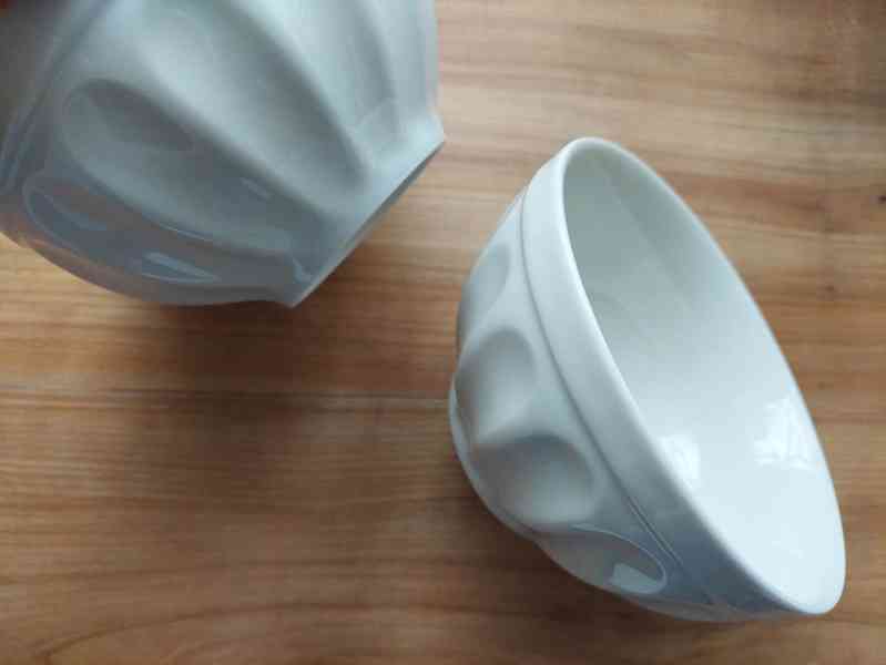 2x krásná nová porcelánová miska dekorační nebo na dobroty - foto 5