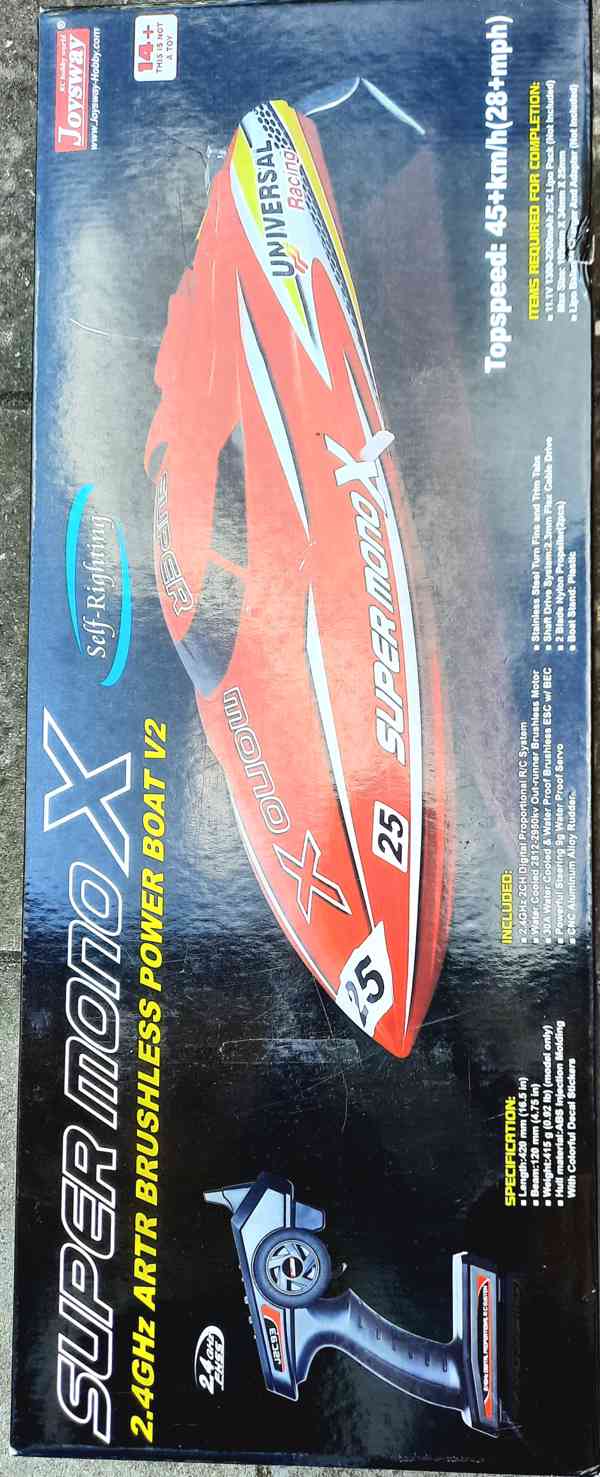 Závodní RC loď Super Mono X brushless – rychlost až 45km/h - foto 5