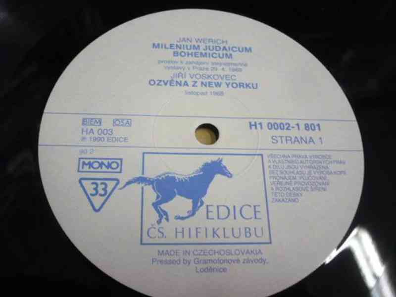 Jan Werich – Milenium Judaicum Bohemicum (LP) - foto 3