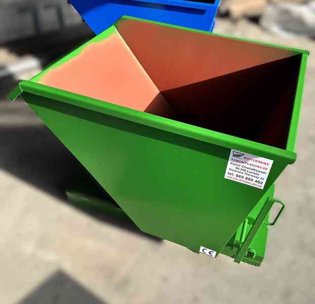 Pojemnik samoopróżniający się 0,5m3, kontener - foto 3