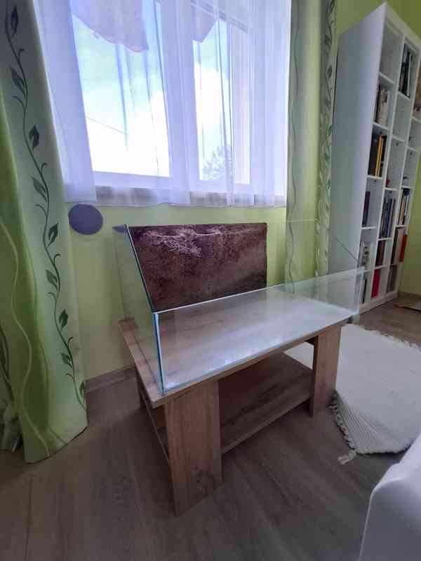 Skleněné Terárium / Želvárium se stolkem - foto 7