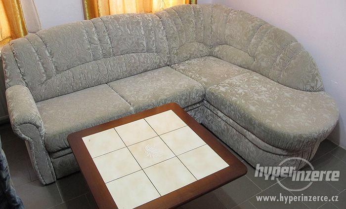 Rohová sedací souprava s křeslem, rozkládací,2x úlož.prostor - foto 1