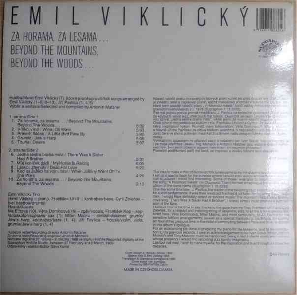 Emil Viklický - Za Horama, Za Lesama...   (LP) - foto 2