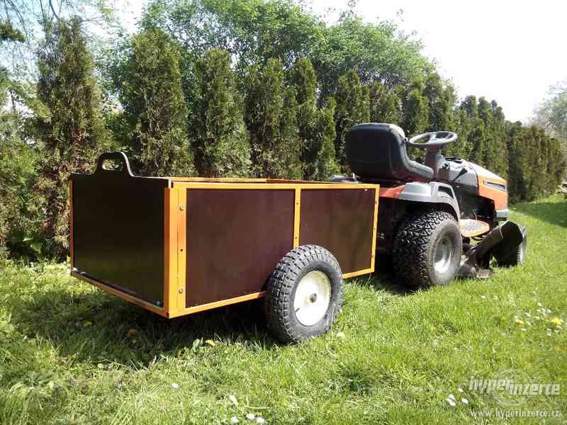Přívěsný vozík za zahradní traktůrky-sekačky - foto 8