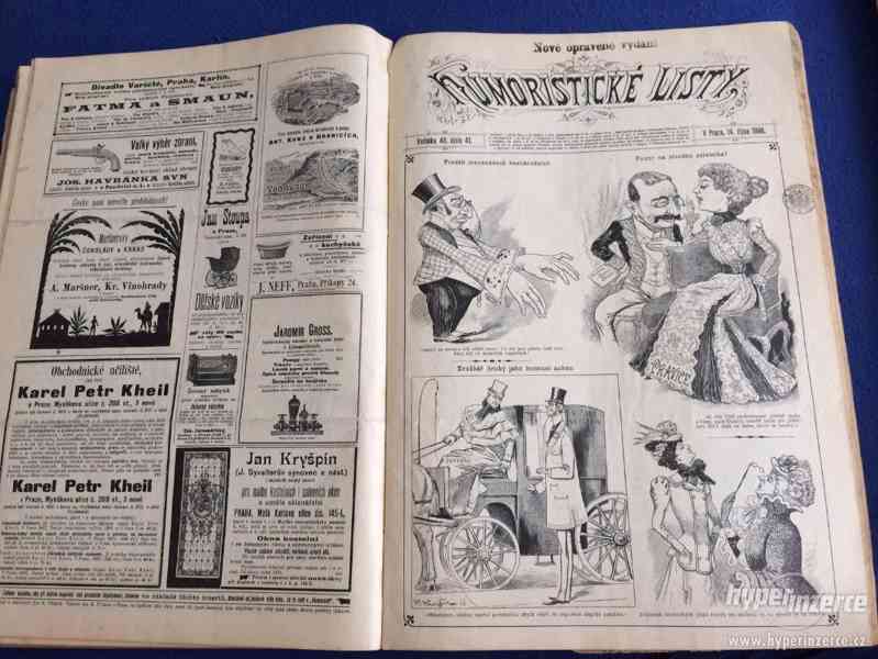 120 let staré časopisy Humoristické Listy 1897,1898,1899 - foto 1