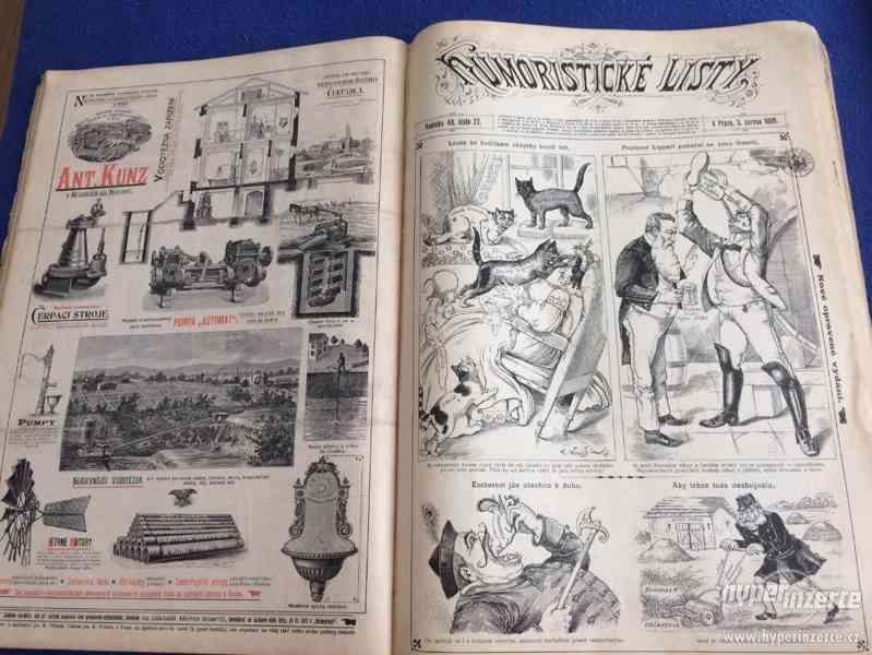 120 let staré časopisy Humoristické Listy 1897,1898,1899 - foto 3