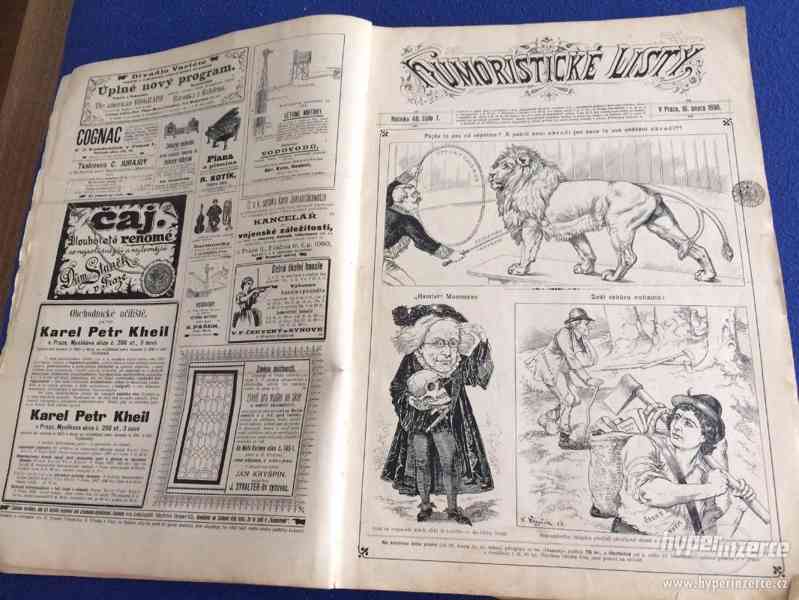 120 let staré časopisy Humoristické Listy 1897,1898,1899 - foto 5