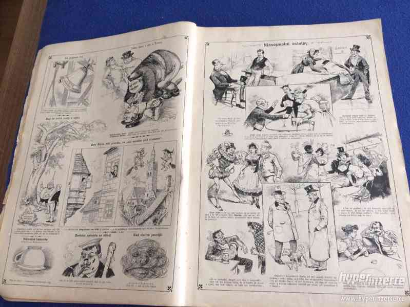 120 let staré časopisy Humoristické Listy 1897,1898,1899 - foto 6