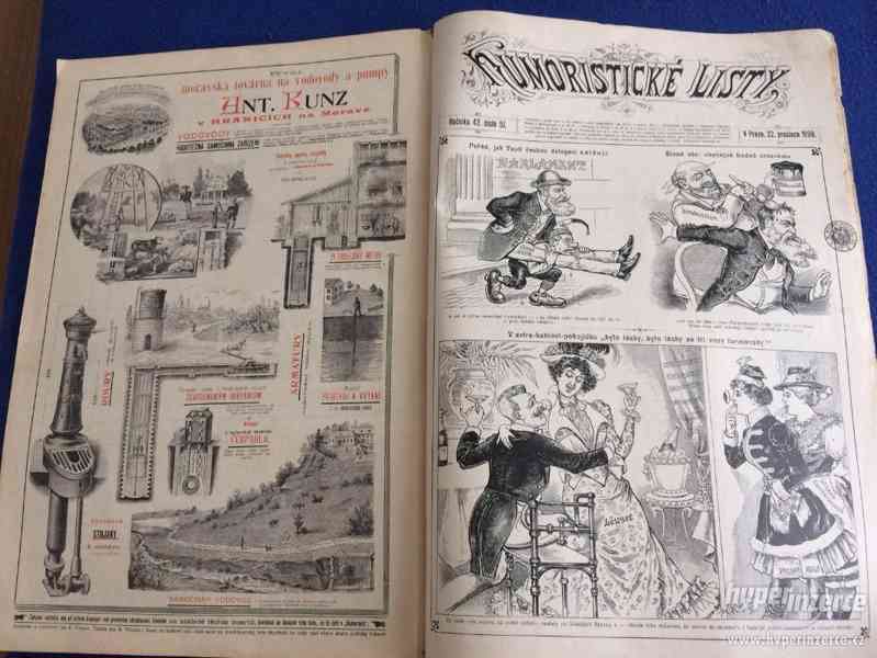 120 let staré časopisy Humoristické Listy 1897,1898,1899 - foto 8