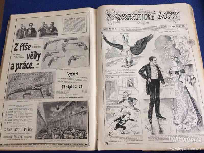 120 let staré časopisy Humoristické Listy 1897,1898,1899 - foto 9
