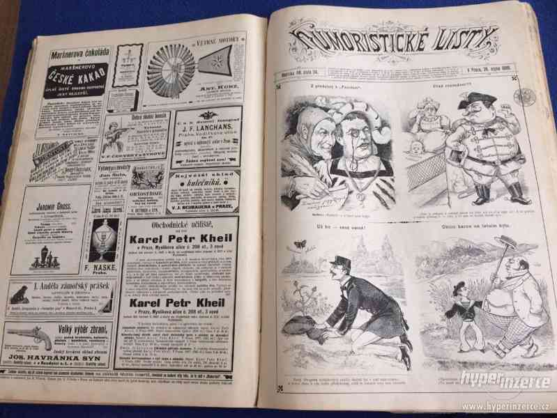 120 let staré časopisy Humoristické Listy 1897,1898,1899 - foto 11