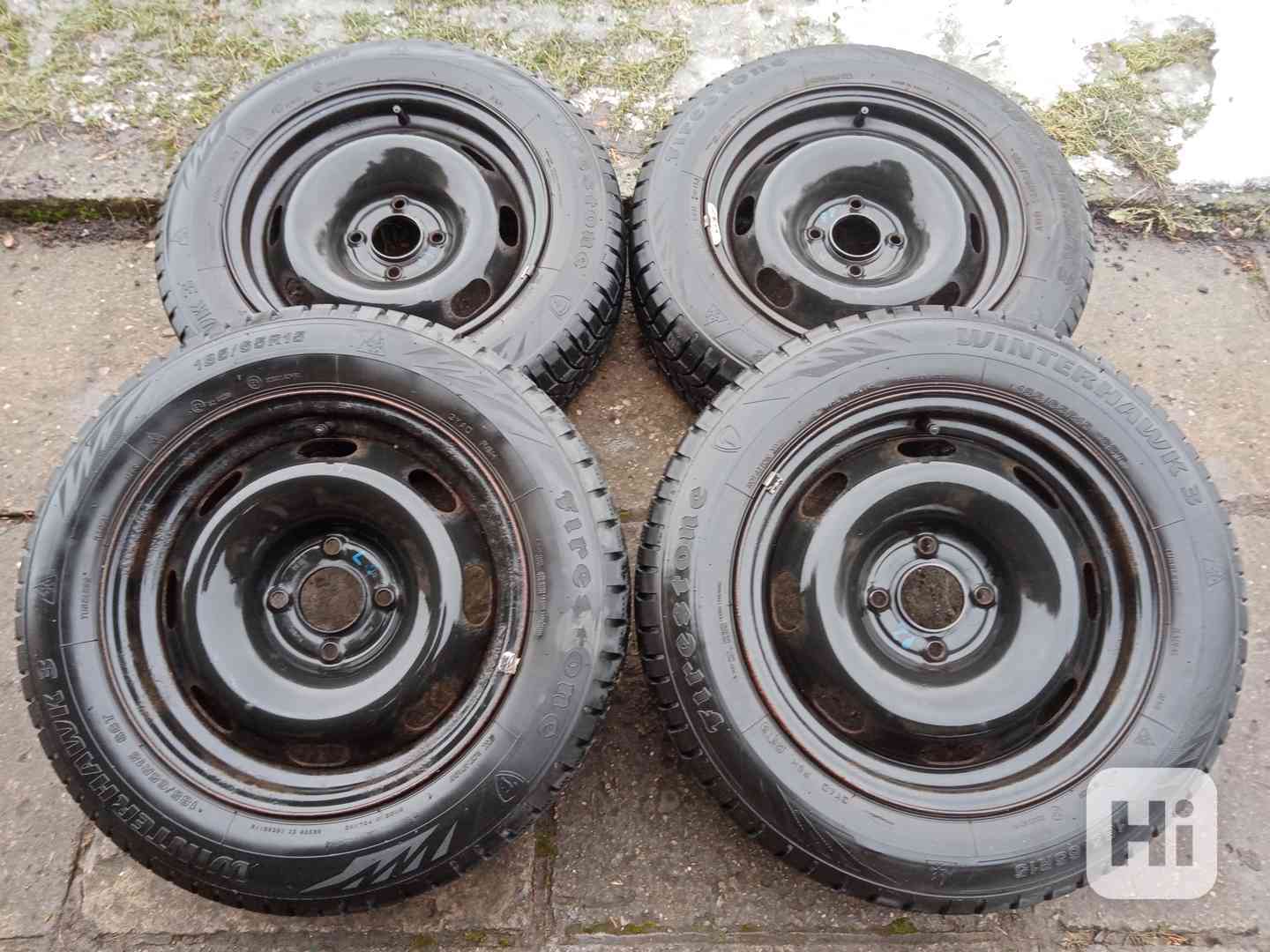 Zimní kola 15ky 4x108 pneu 85% PEUGEOT CITROEN - dobírka - foto 1