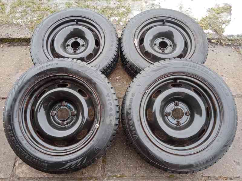 Zimní kola 15ky 4x108 pneu 85% PEUGEOT CITROEN - dobírka - foto 1