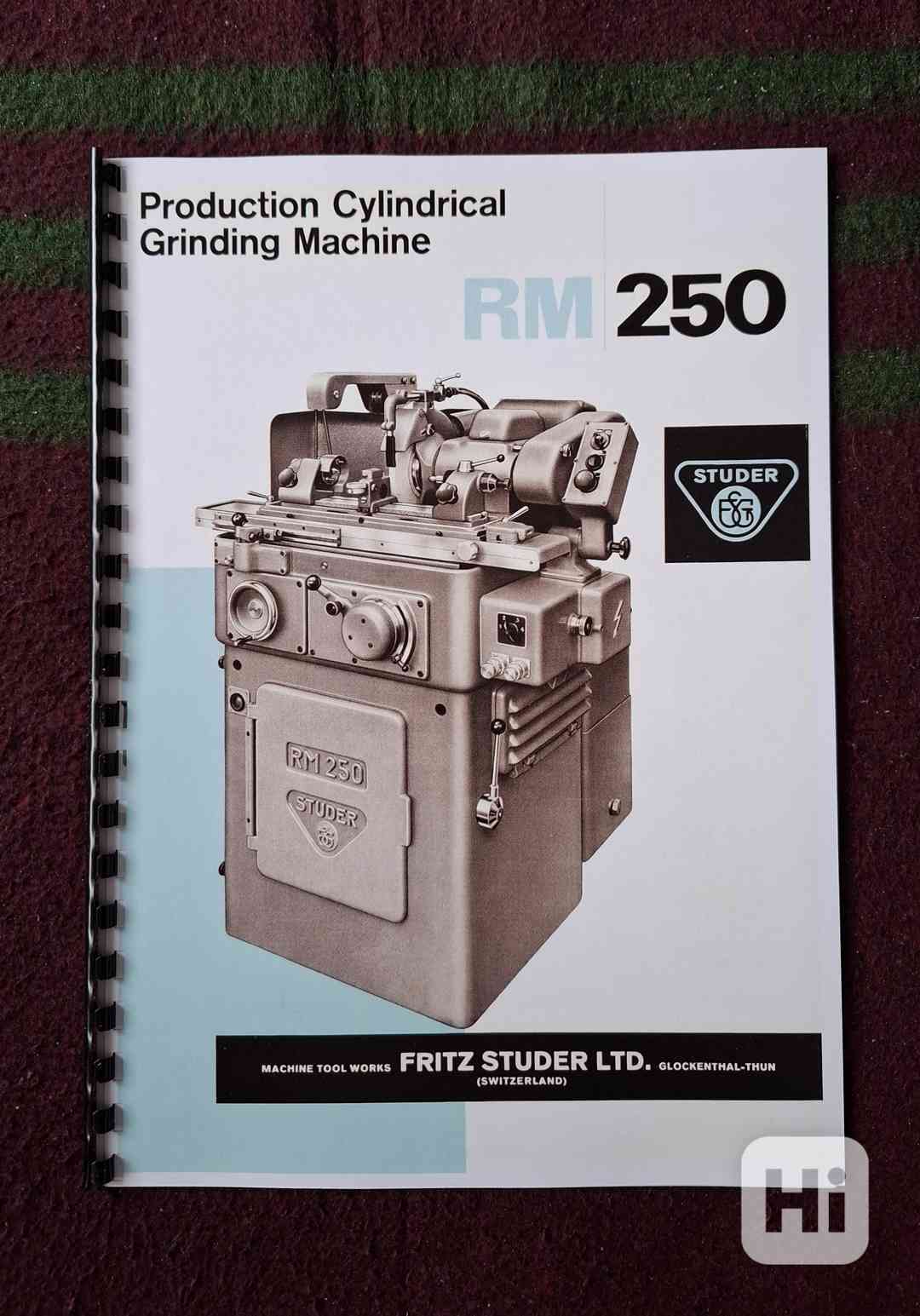 Katalog brusky STUDER RM - foto 1