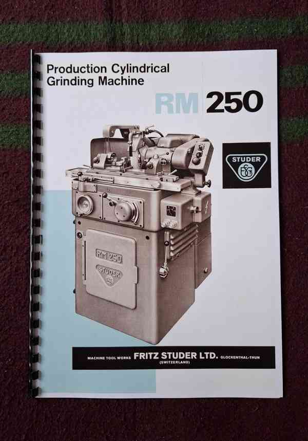 Katalog brusky STUDER RM - foto 1