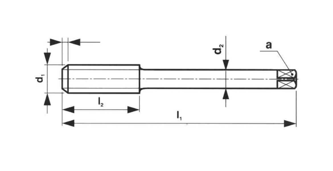 ZÁVITNÍK ruční sadový M14x1 III, I - HSS (NAREX, ČR) NOVÝ - foto 3