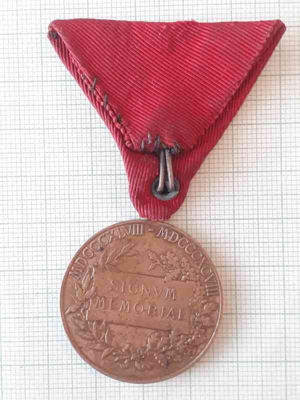  Signum memoriae - medaile Franz Josef 1848-1898  - foto 2